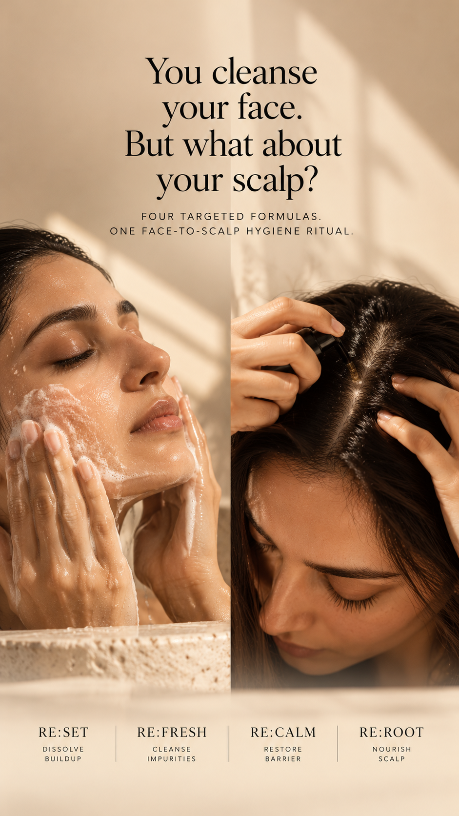 The Skin+Scalp Hygiene System