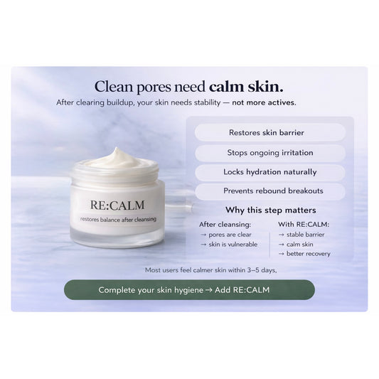 RE:CALM -Stops Irritation after Cleansing
