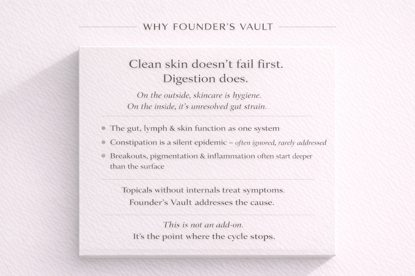 Founder’s Vault (25% off- Last 48 Hrs)