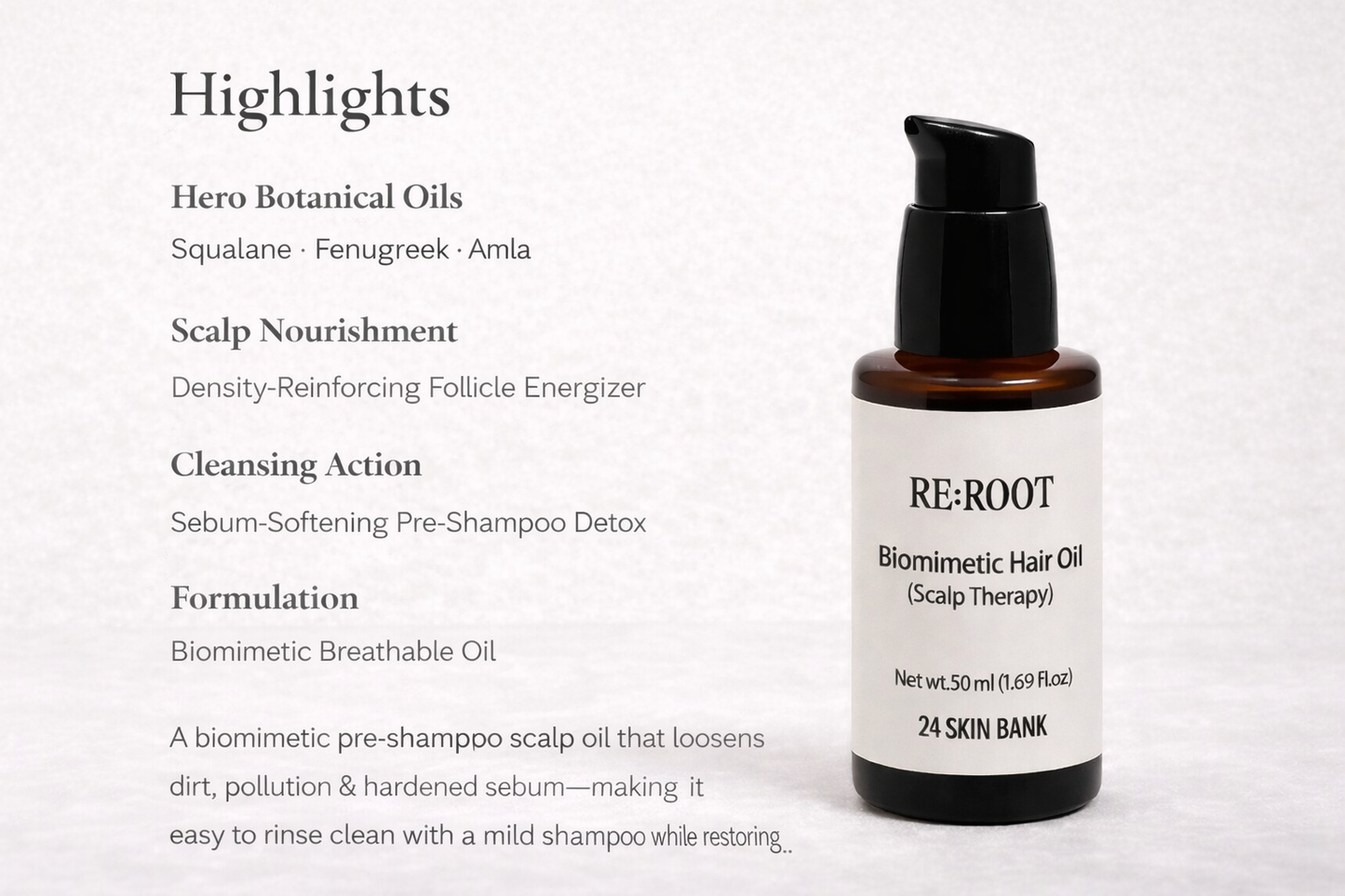 RE:ROOT – Biomimetic Scalp Therapy Oil