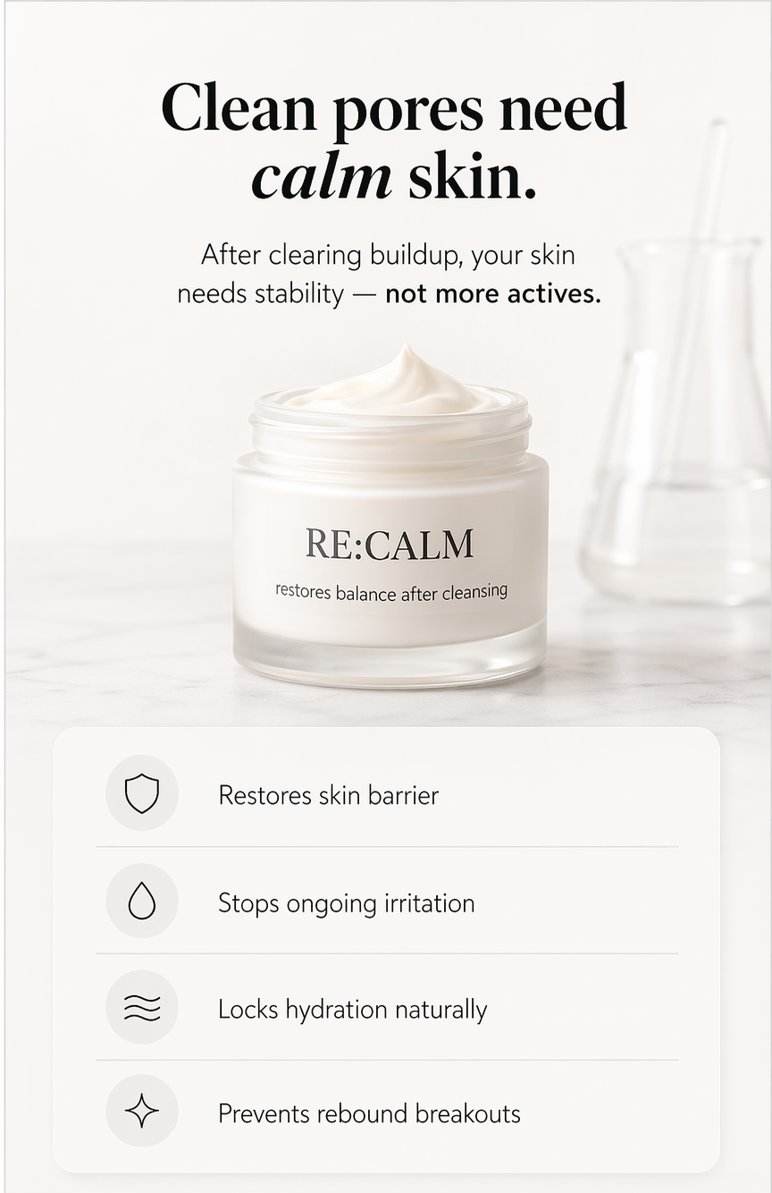 RE:CALM -Stops Irritation after Cleansing