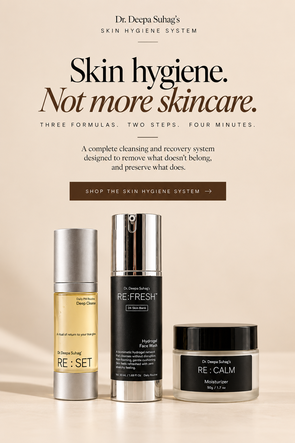 The Skin Hygiene System (The right way to wash your face)