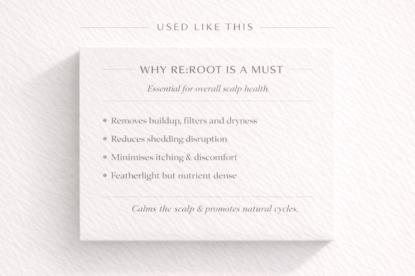 RE:ROOT – Biomimetic Scalp Therapy Oil